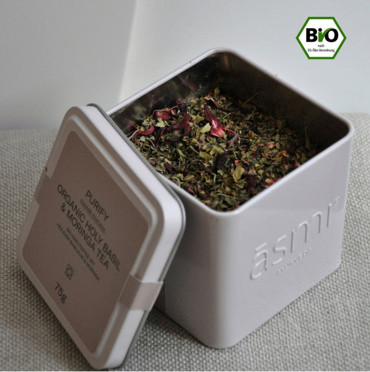 Asmi Ayurveda Purify Tea w/ Holy Basil & Moringa image 1