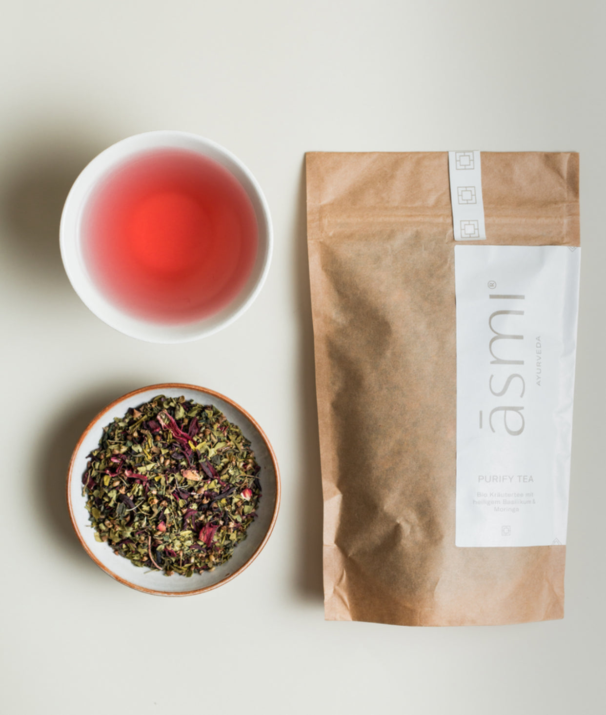 Asmi Ayurveda Purify Tea w/ Holy Basil & Moringa image 3