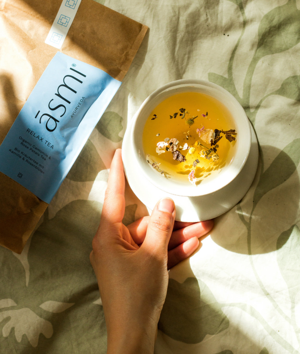 Asmi Ayurveda Relax Tea w/ Chamomile & Rose Petals image 4