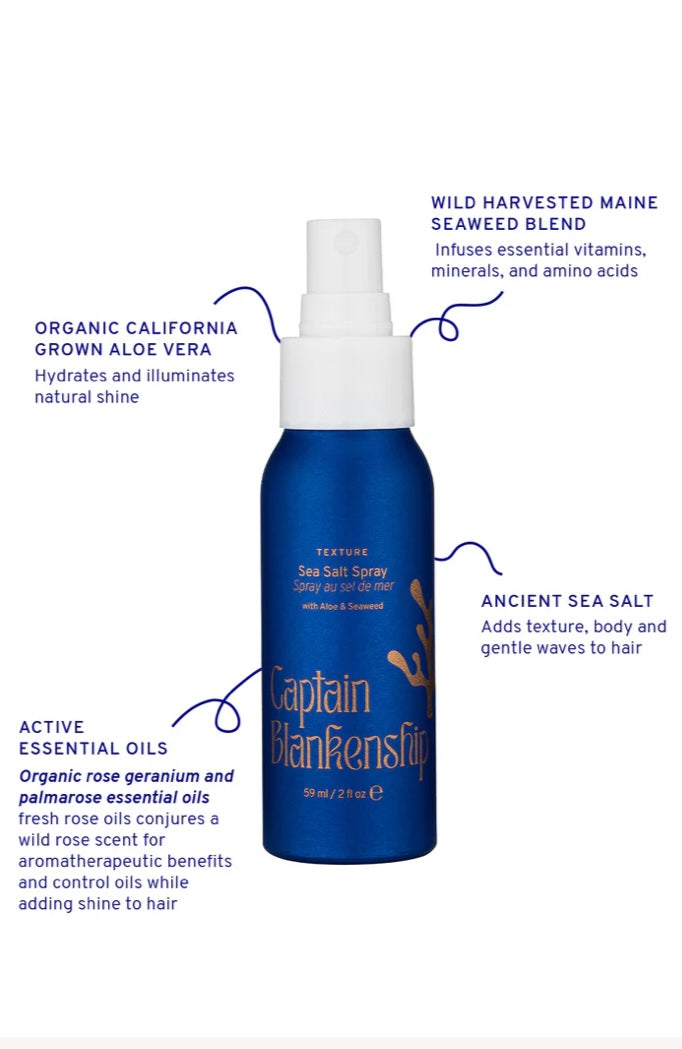 Captain Blankenship Sea Salt Spray w/ Aloe & Seaweed image 1