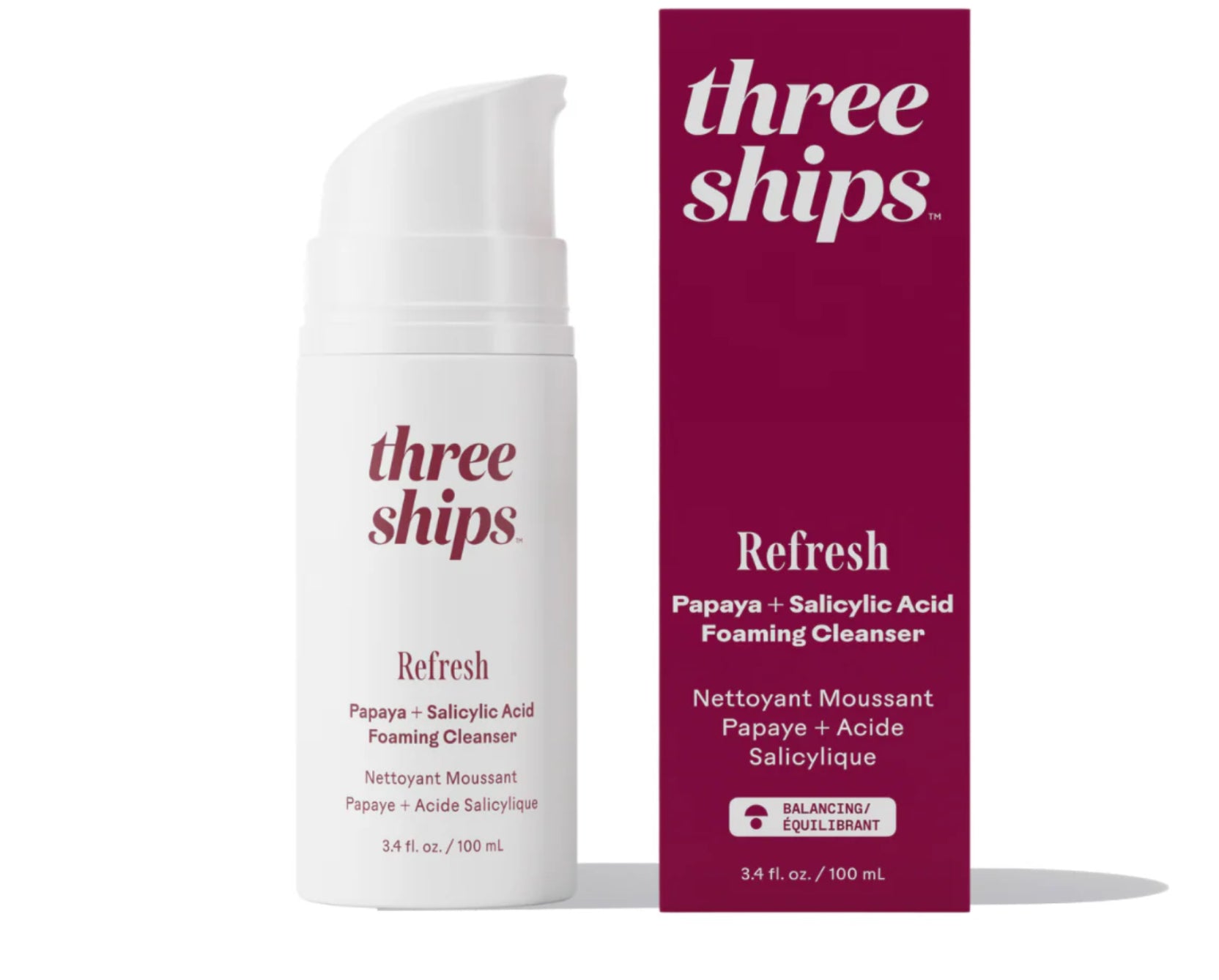Three Ships Refresh Papaya + Salicylic Acid Cleanser