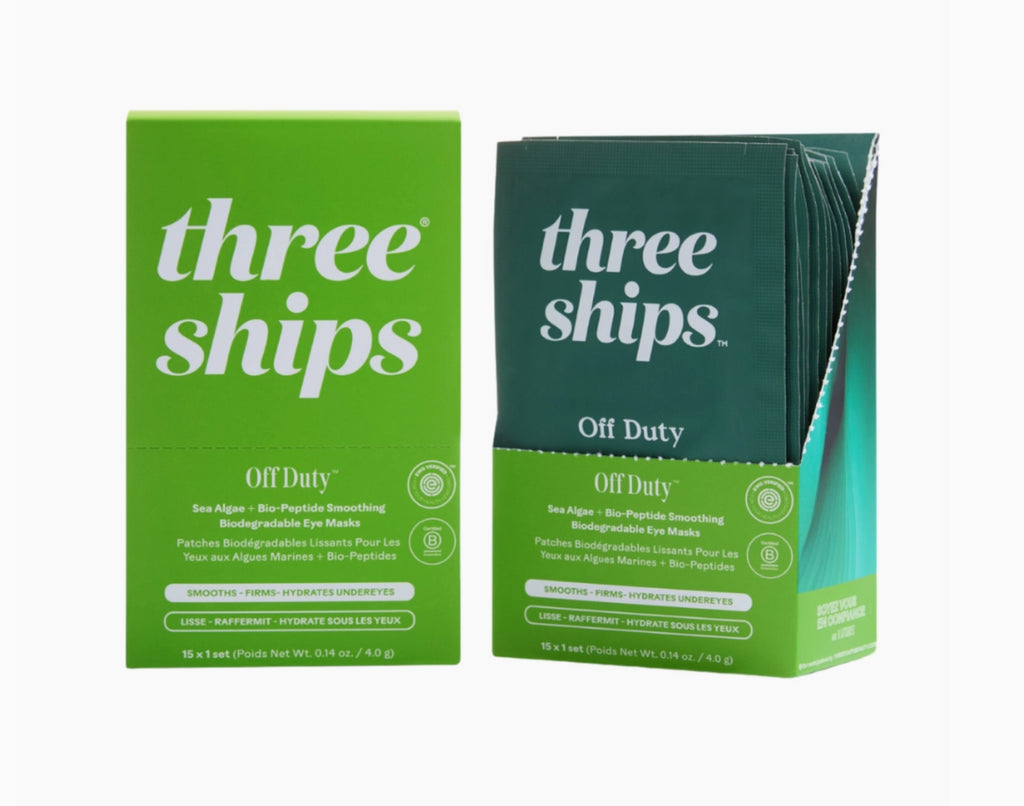 Three Ships Off Duty Sea Algae + Bio Peptide Smoothing Biodegradable Eye Masks