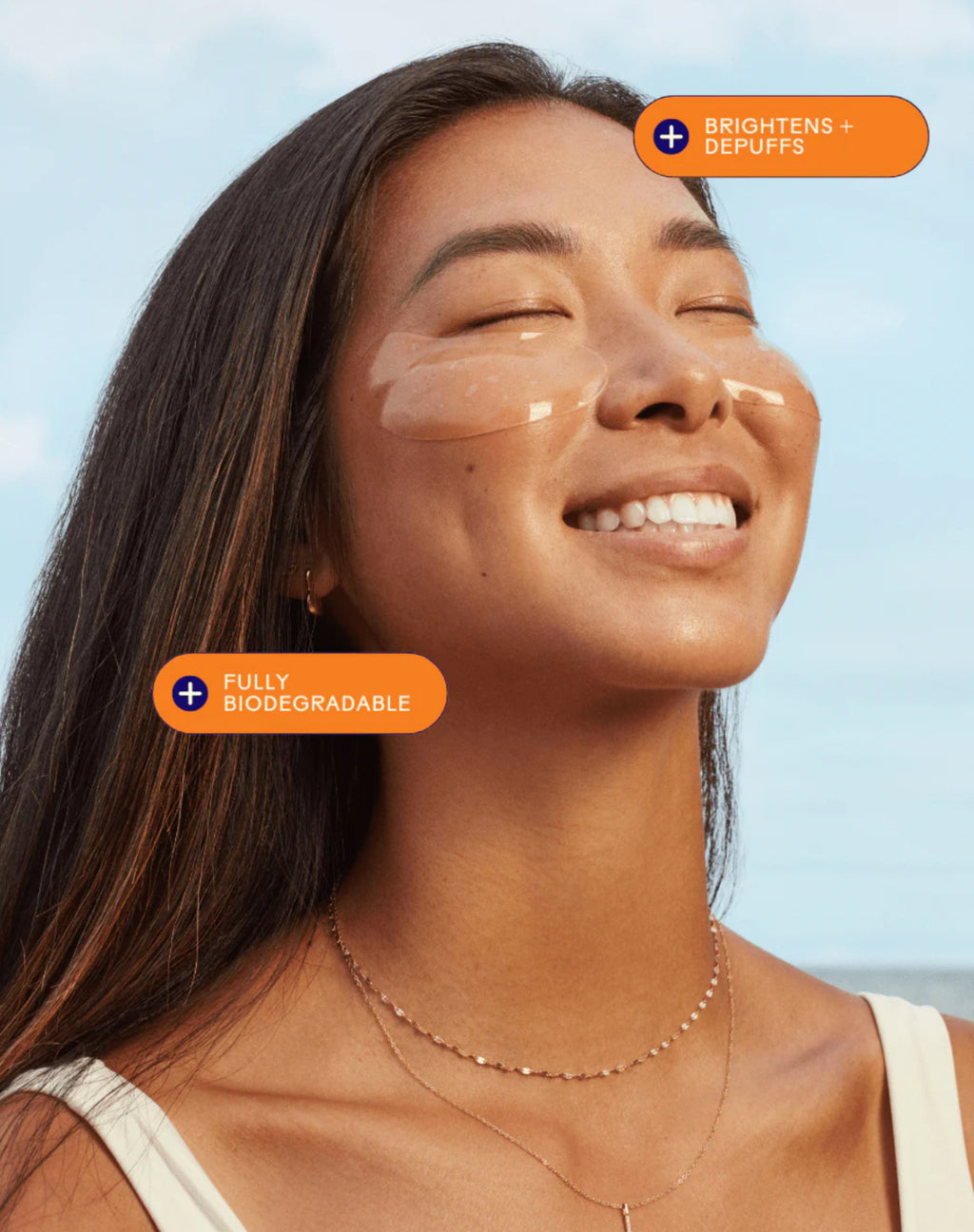 Three Ships Brighter Days Red Algae + Avocado Biodegradable Eye Masks