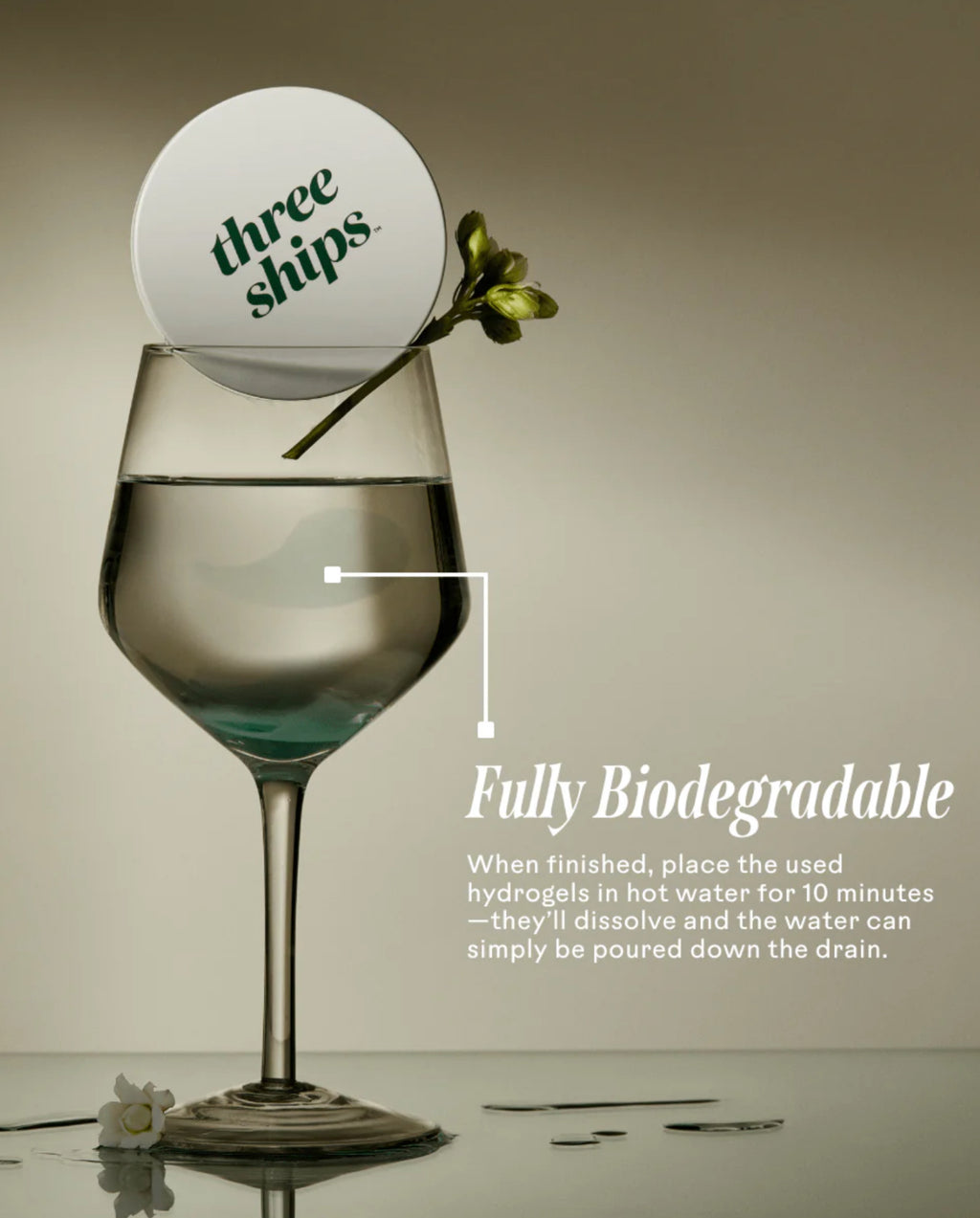 Three Ships Off Duty Sea Algae + Bio Peptide Smoothing Biodegradable Eye Masks