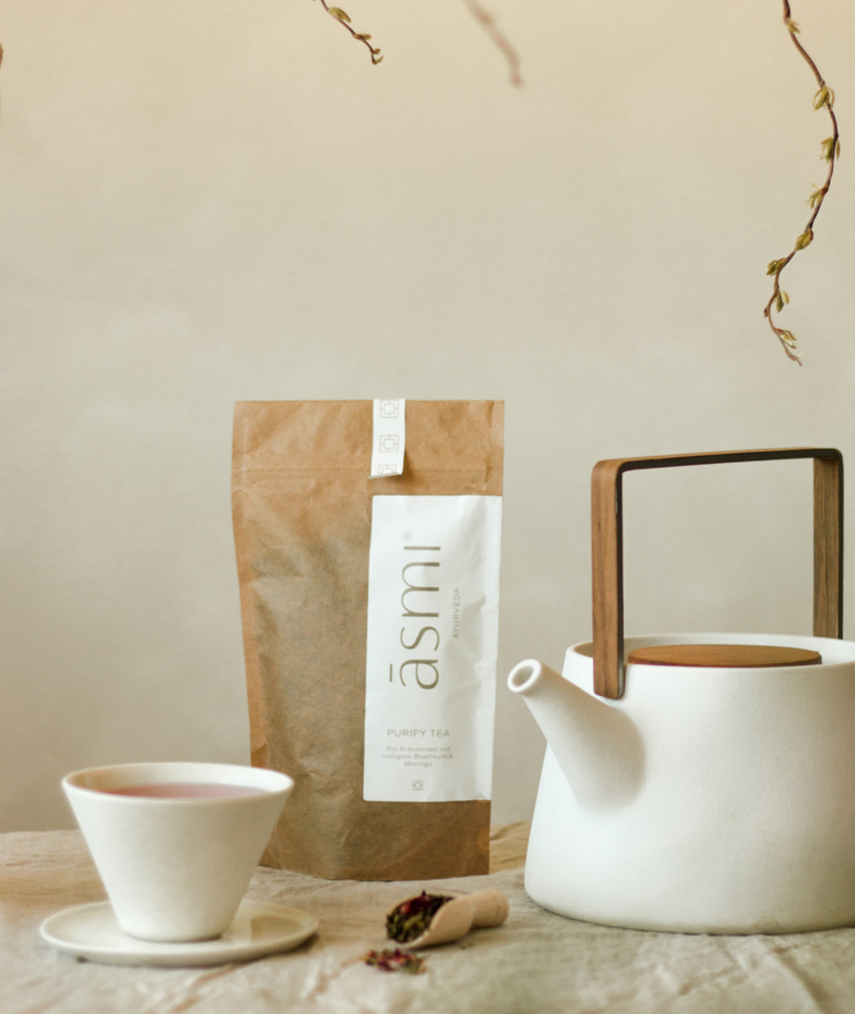 Asmi Ayurveda Purify Tea w/ Holy Basil & Moringa image 5